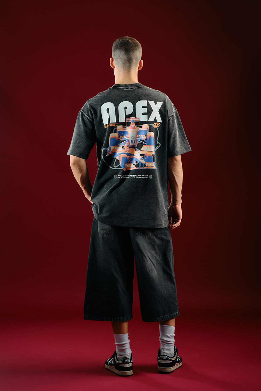 Faded Apex Beyond Limits Oversized T-shirt - BonkersCorner
