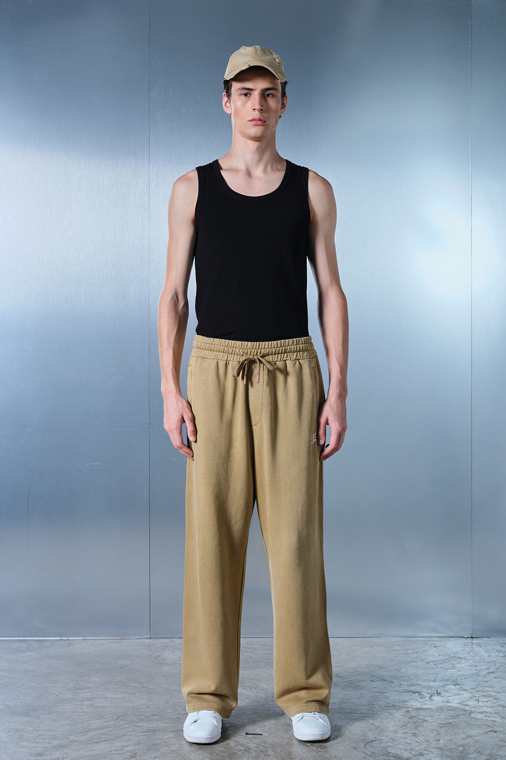 Faded Beige On The Go Joggers