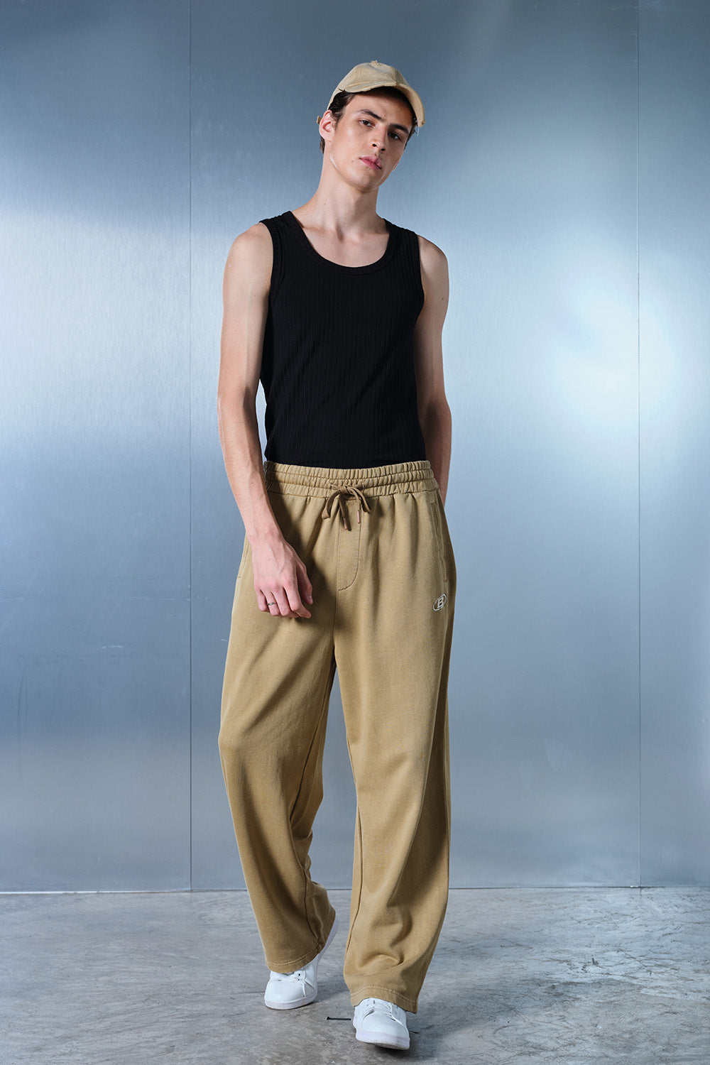 Faded Beige On The Go Joggers