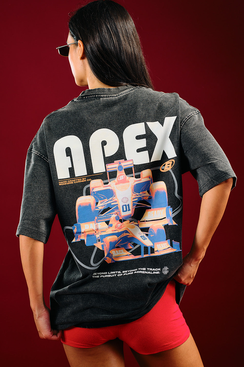 Faded Apex Beyond Limits Oversized T-shirt - BonkersCorner