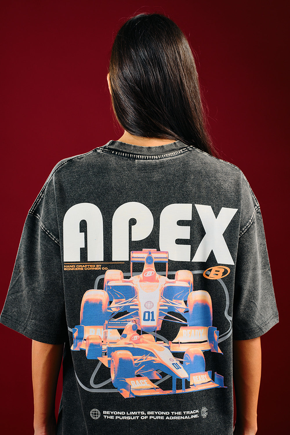 Faded Apex Beyond Limits Oversized T-shirt - BonkersCorner