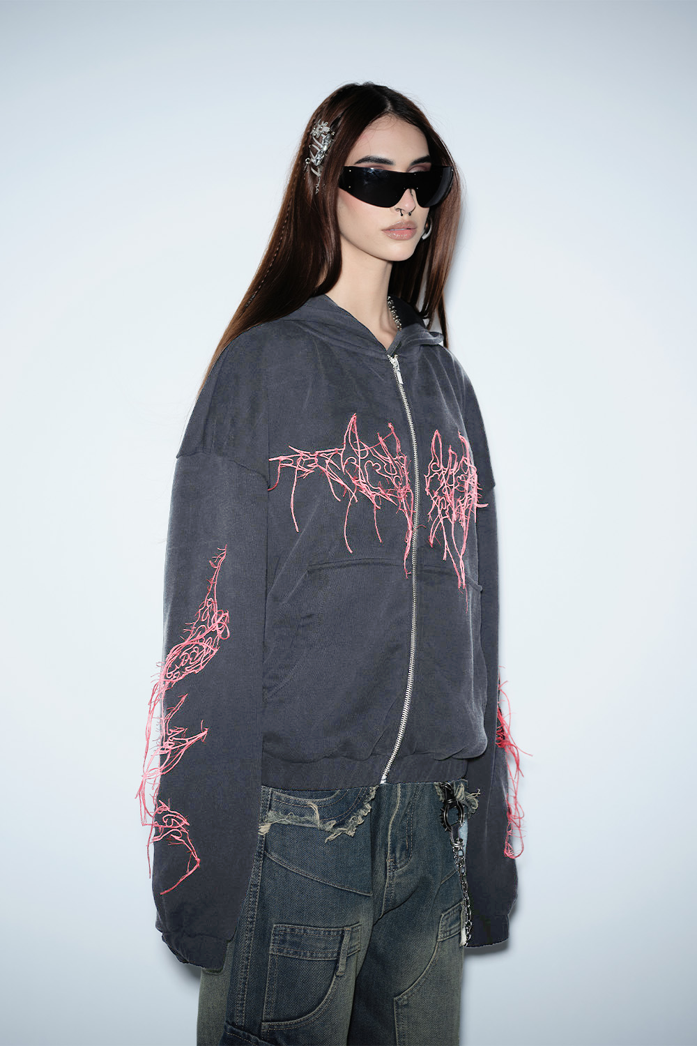 Fangline Zipper Jacket - BonkersCorner