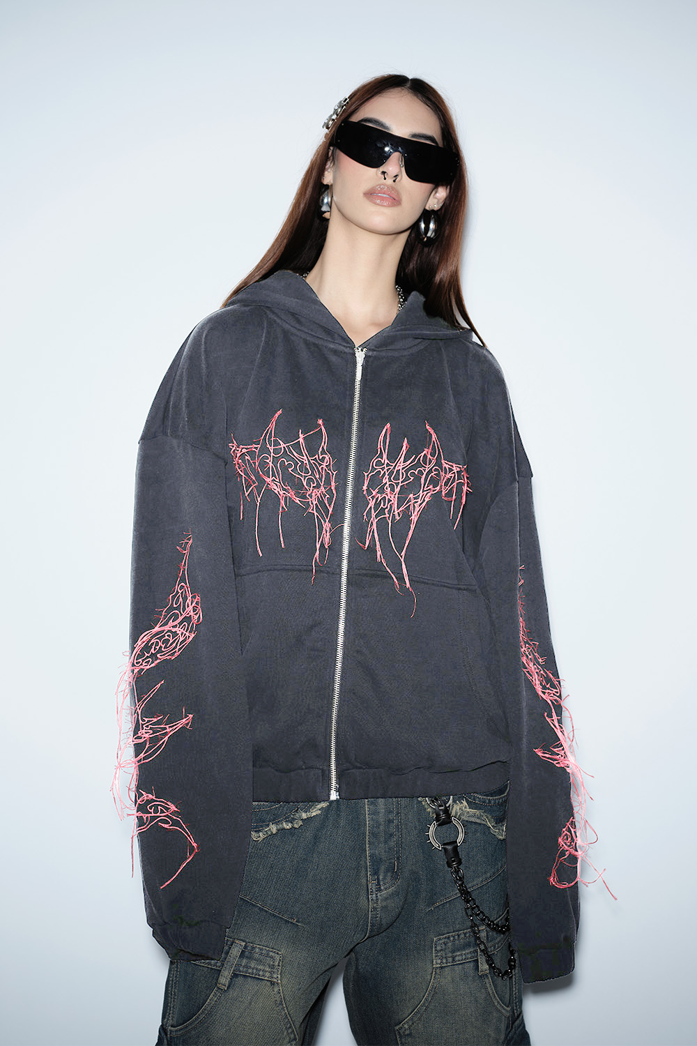 Fangline Zipper Jacket - BonkersCorner