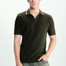 Field Olive Knit Polo - BonkersCorner