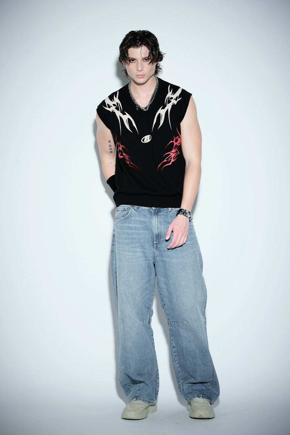 Firewave Knit Vest - BonkersCorner