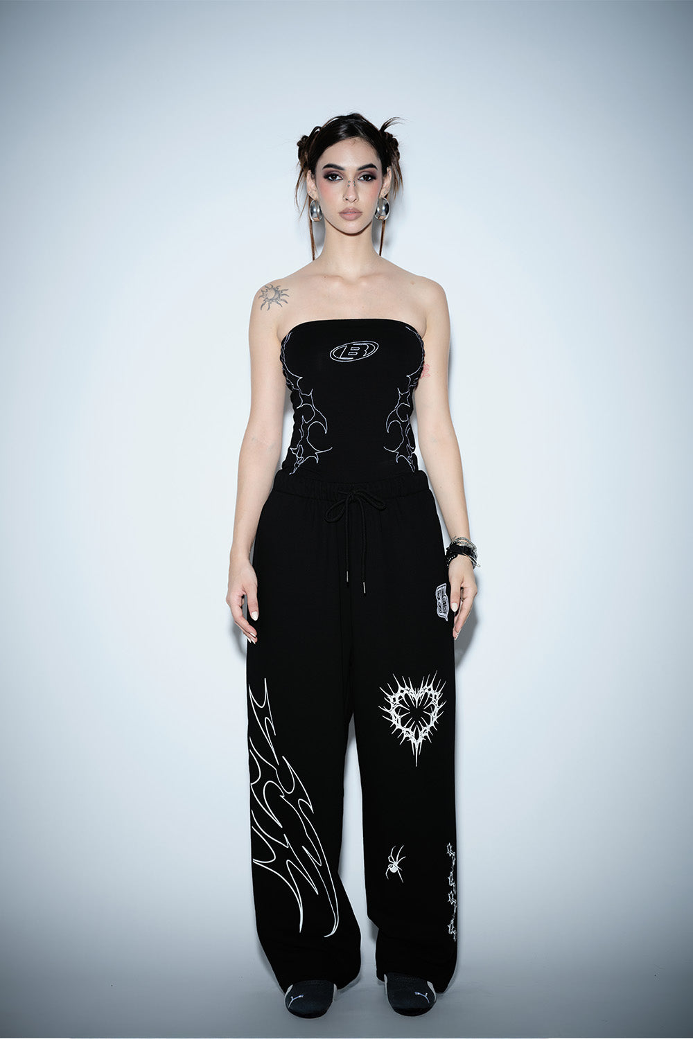 Flameheart Wide Leg Pants - BonkersCorner