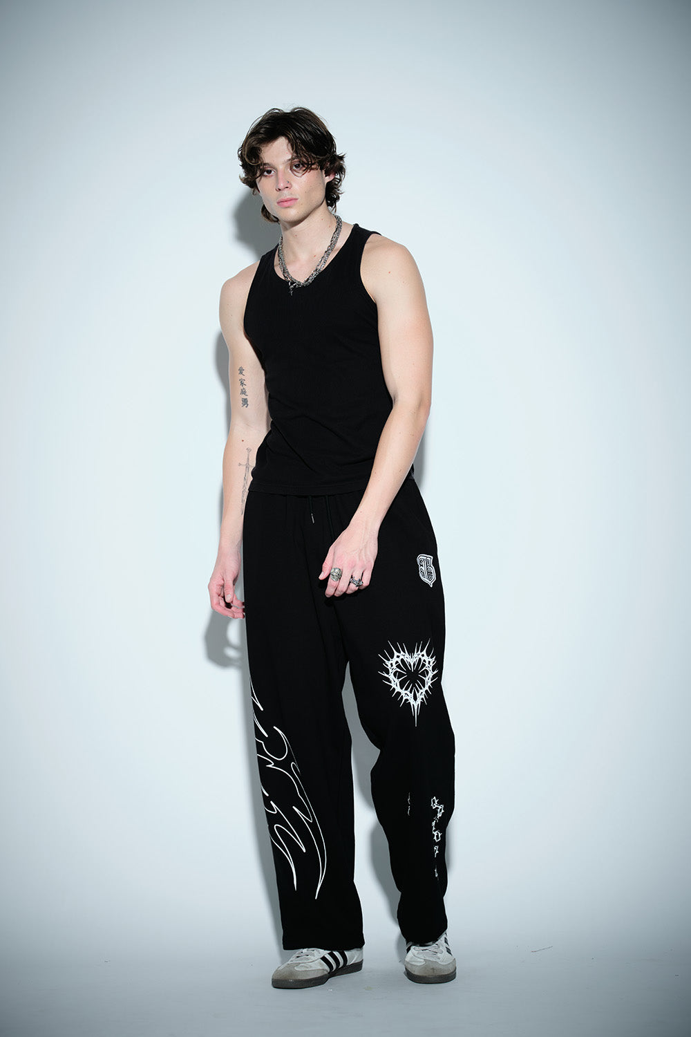 Flameheart Wide Leg Pants - BonkersCorner