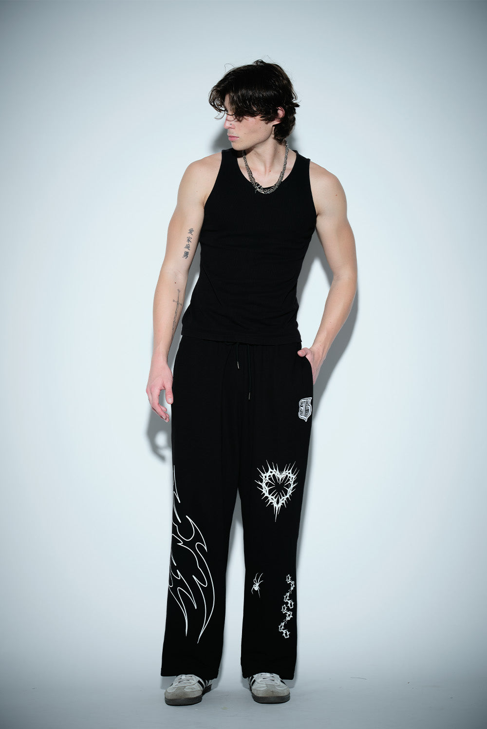 Flameheart Wide Leg Pants - BonkersCorner