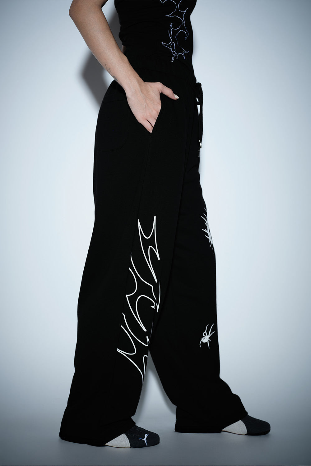 Flameheart Wide Leg Pants - BonkersCorner