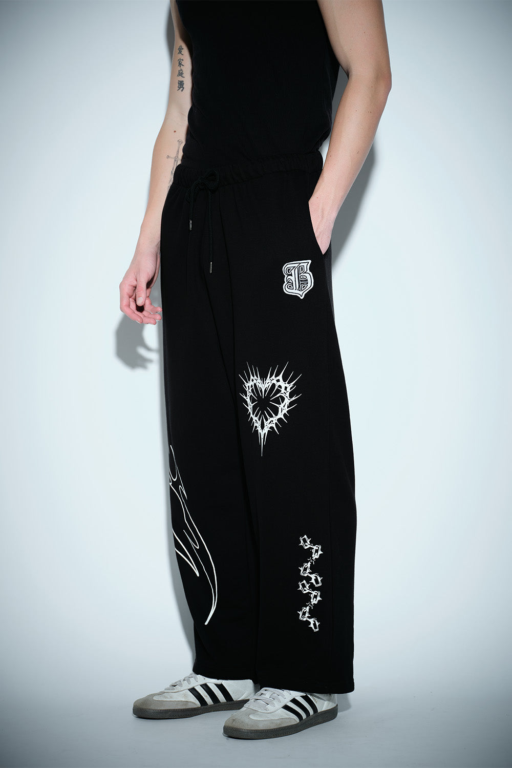 Flameheart Wide Leg Pants - BonkersCorner