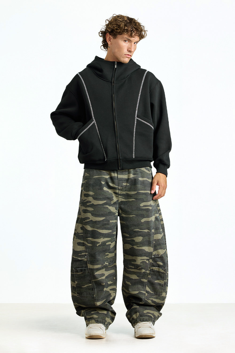 Ghost Camo Baggy Cargo - BonkersCorner