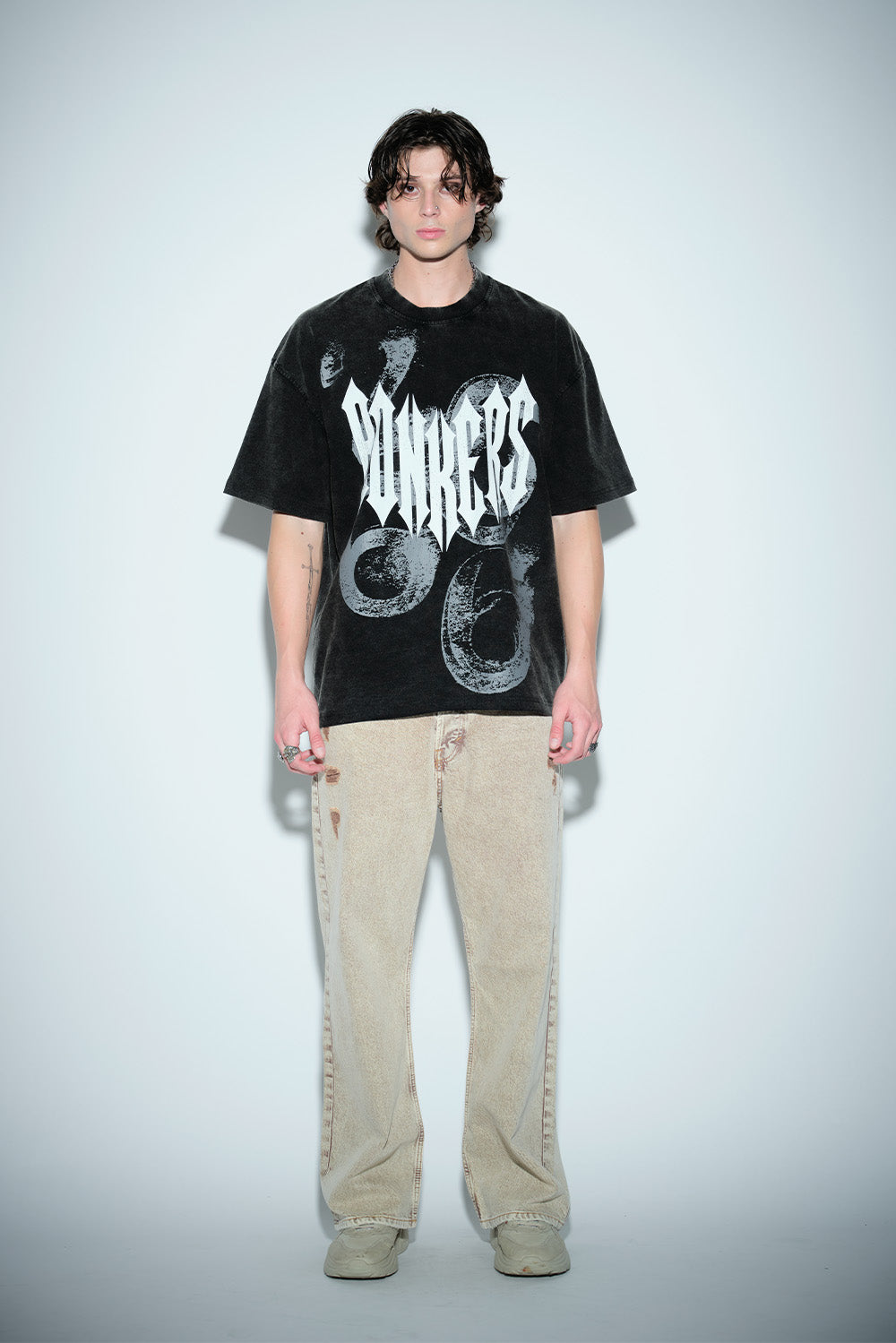 Gothic Spikes Oversized T-shirt - BonkersCorner
