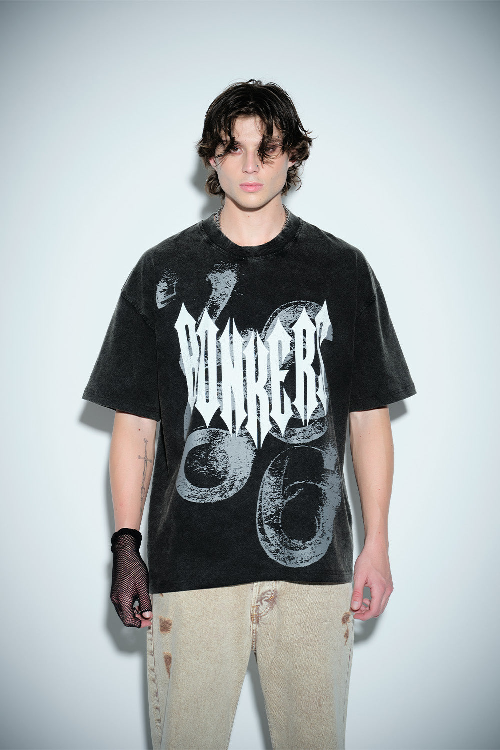 Gothic Spikes Oversized T-shirt - BonkersCorner