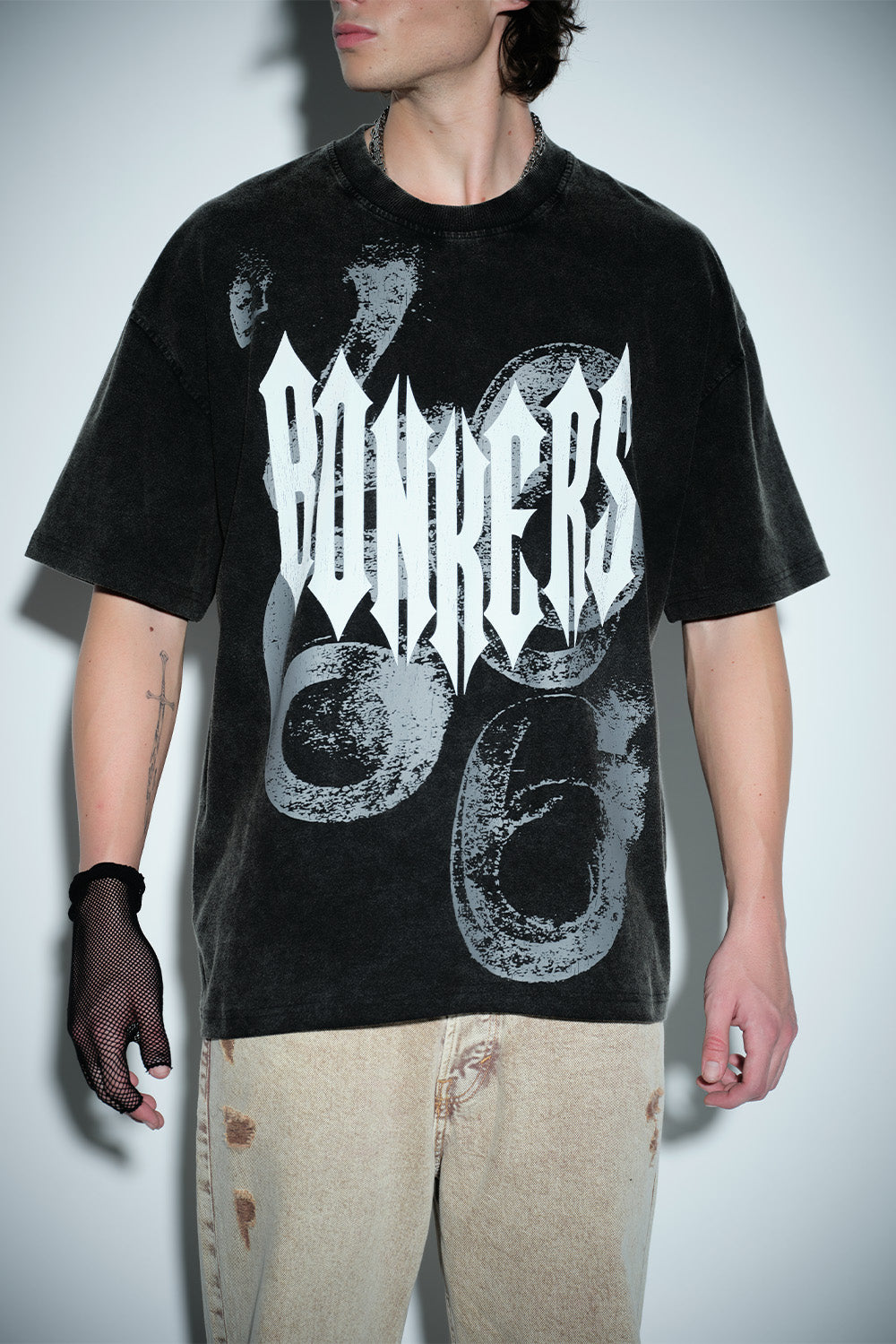 Gothic Spikes Oversized T-shirt - BonkersCorner