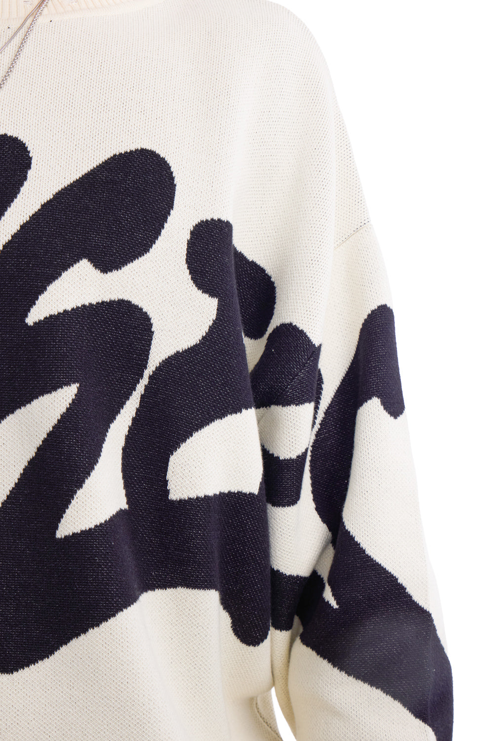 Graffiti Distressed White Pullover - BonkersCorner