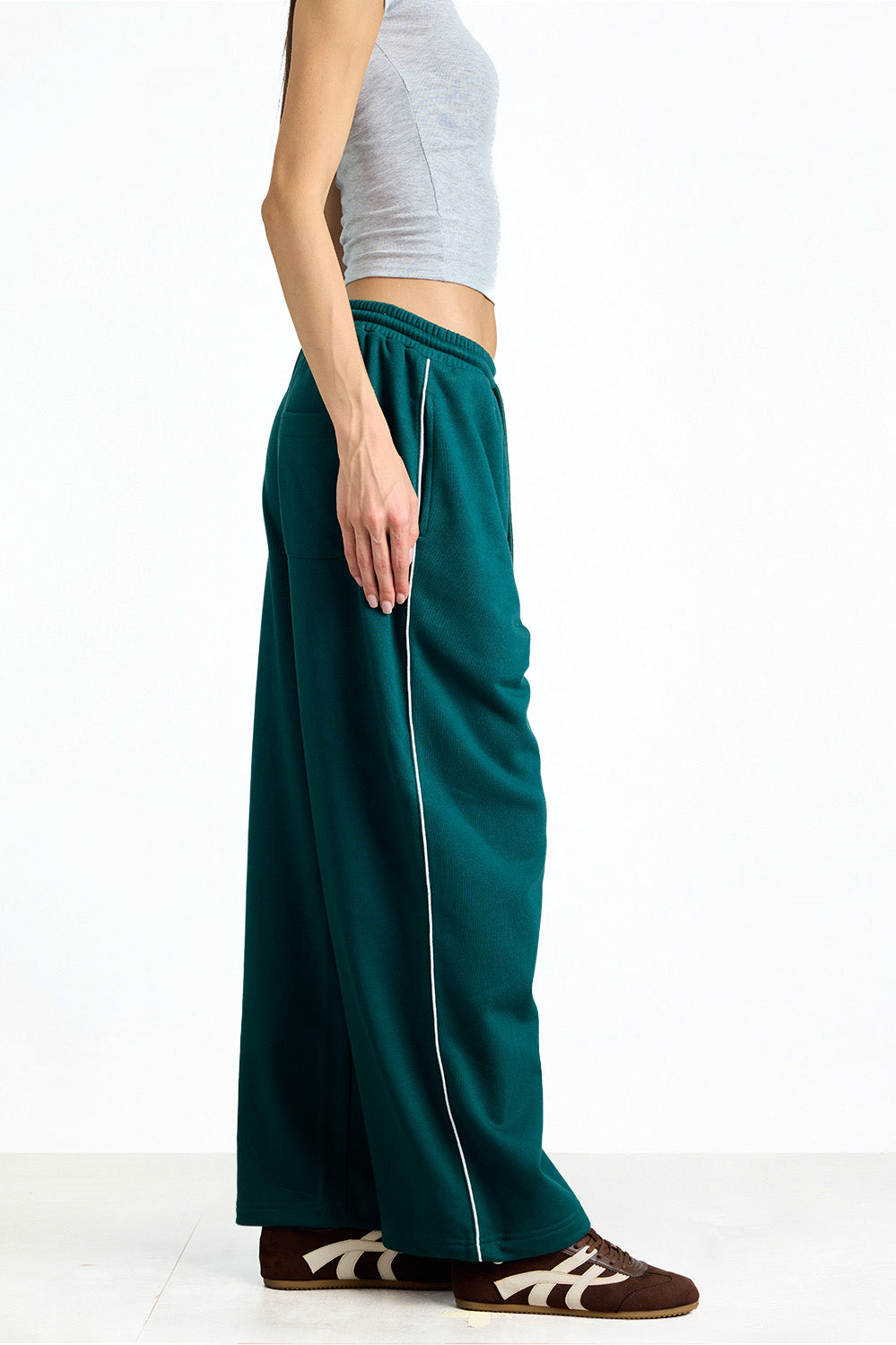 Green Coast Track Pants - BonkersCorner