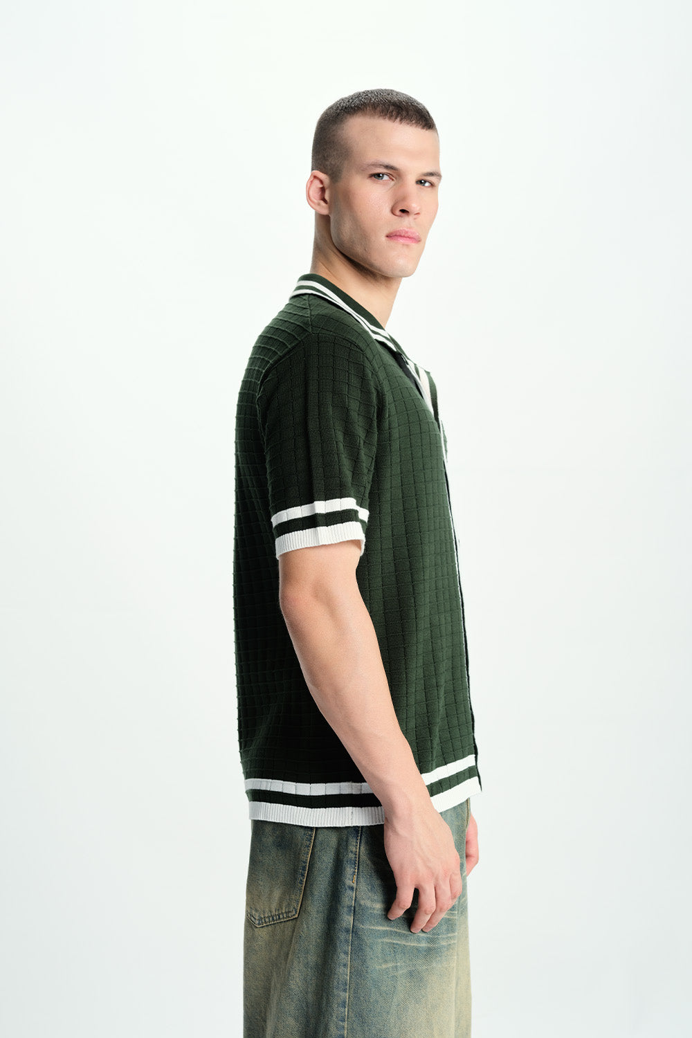Green Grid Theory Shirt - BonkersCorner