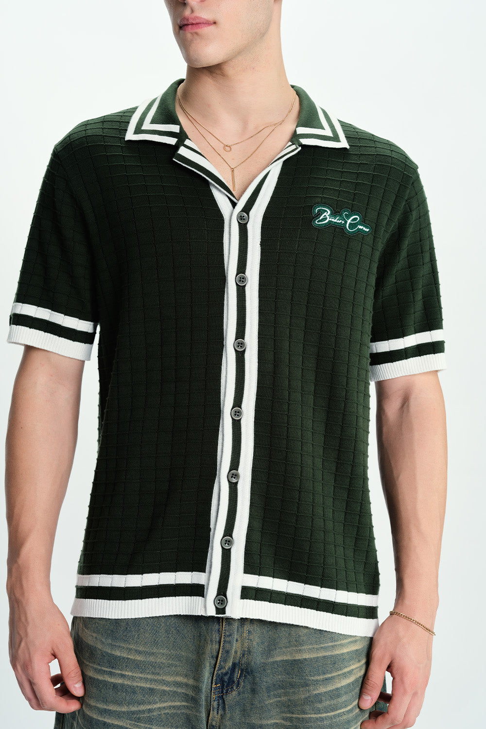 Green Grid Theory Shirt - BonkersCorner