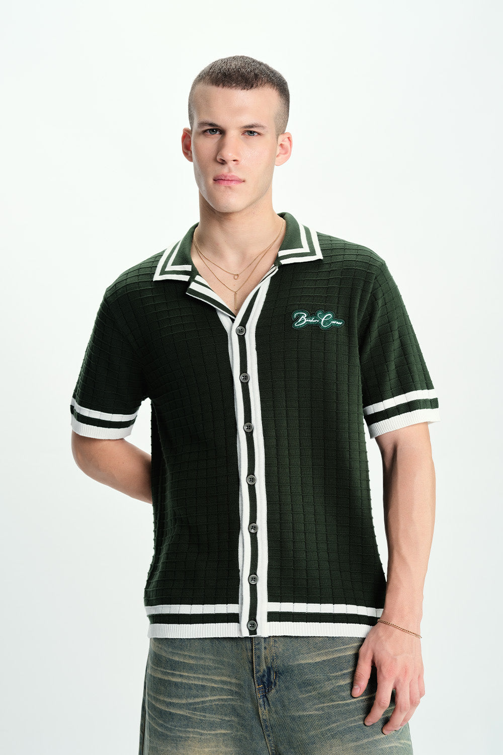 Green Grid Theory Shirt - BonkersCorner