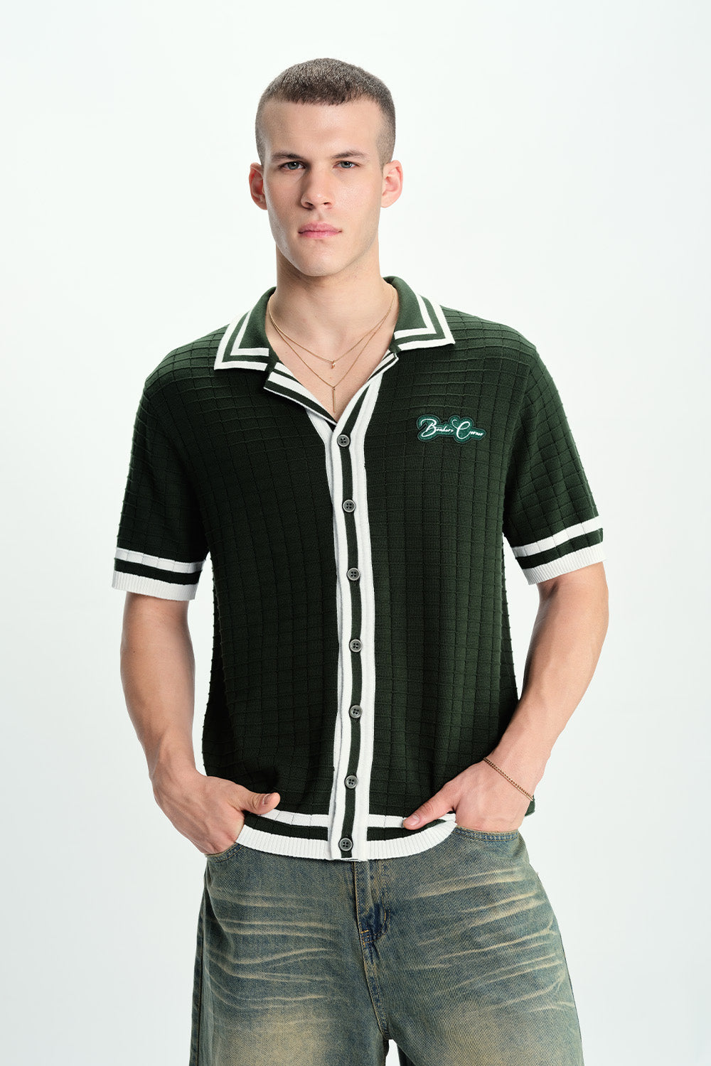 Green Grid Theory Shirt - BonkersCorner