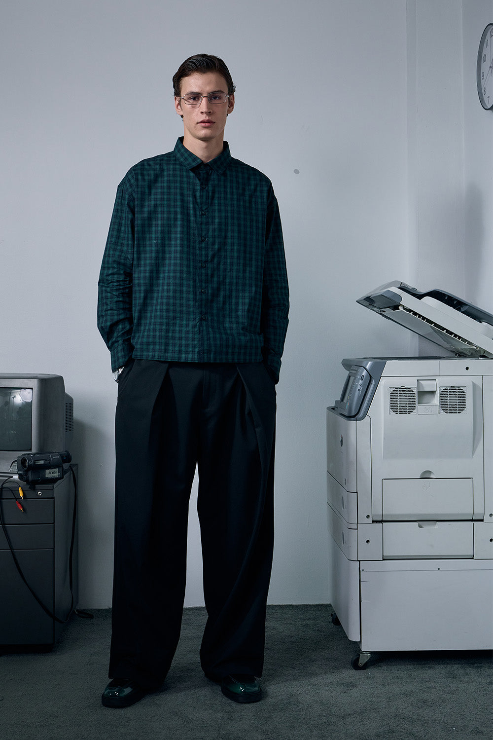 Green Plaid Full Sleeve Shirt - BonkersCorner