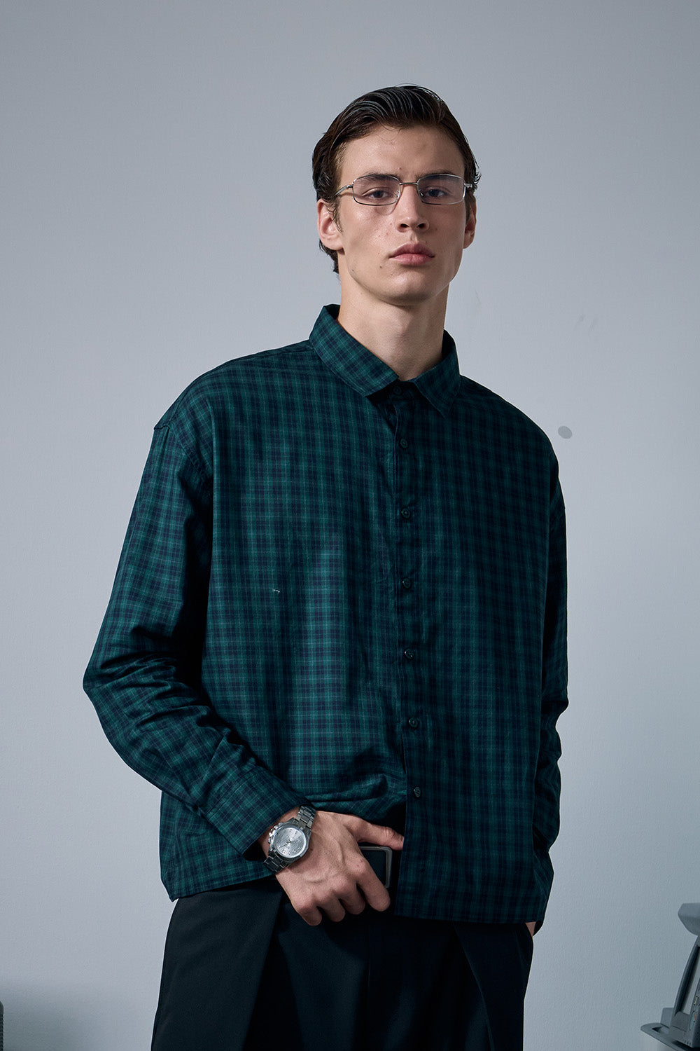 Green Plaid Full Sleeve Shirt - BonkersCorner