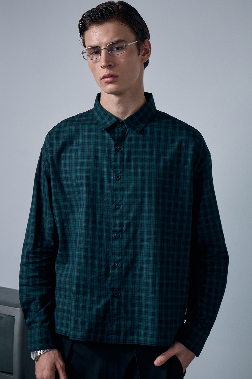 Green Plaid Full Sleeve Shirt - BonkersCorner