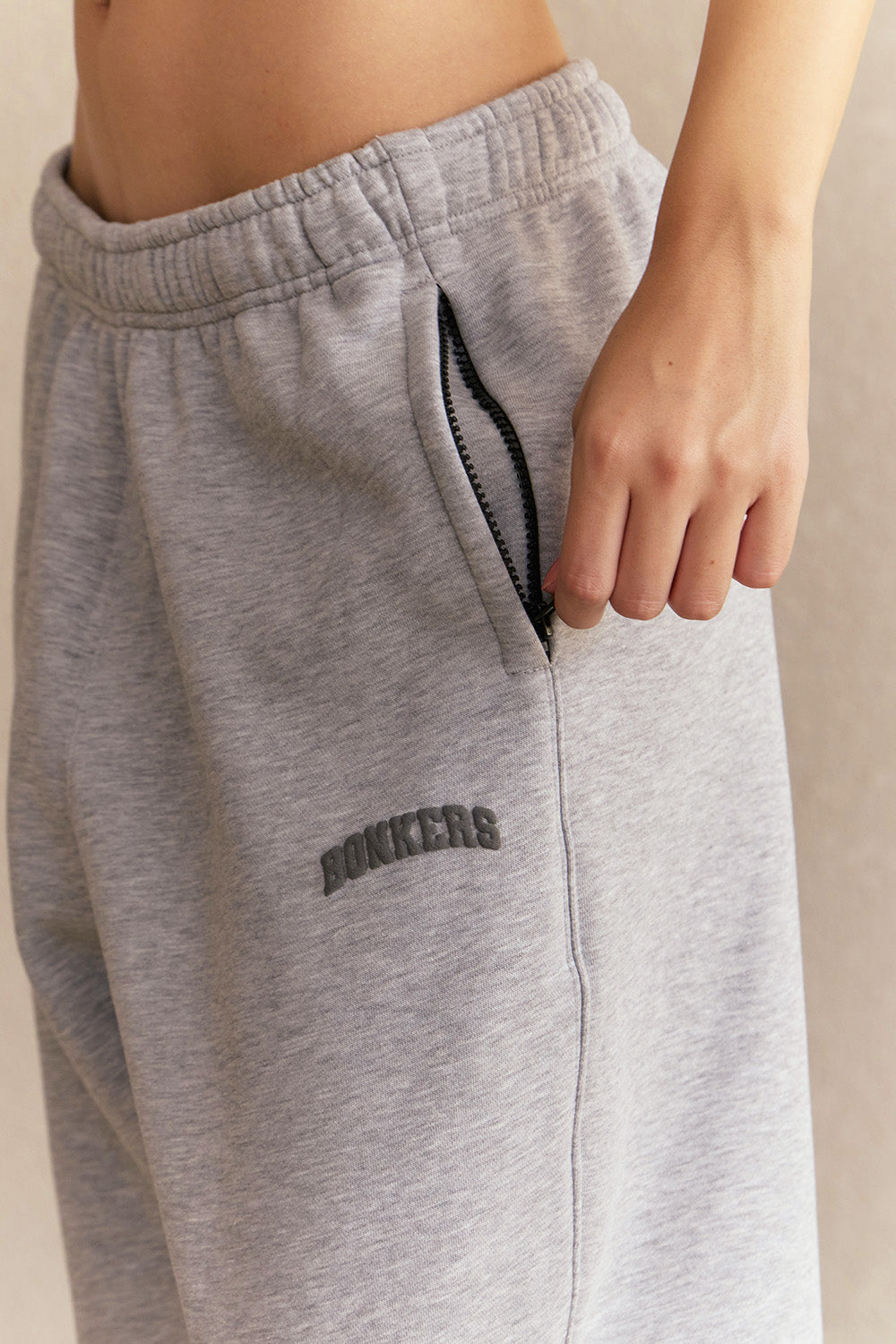 Grey Melange Cuffed Joggers - BonkersCorner