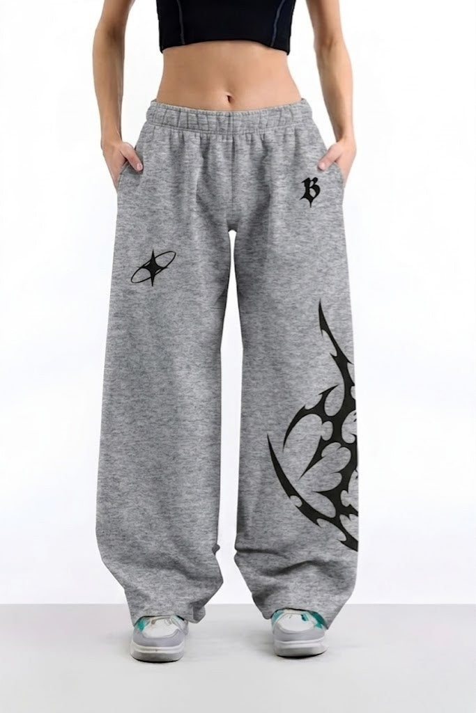 Grey Reaper Wide Leg Pants - BonkersCorner