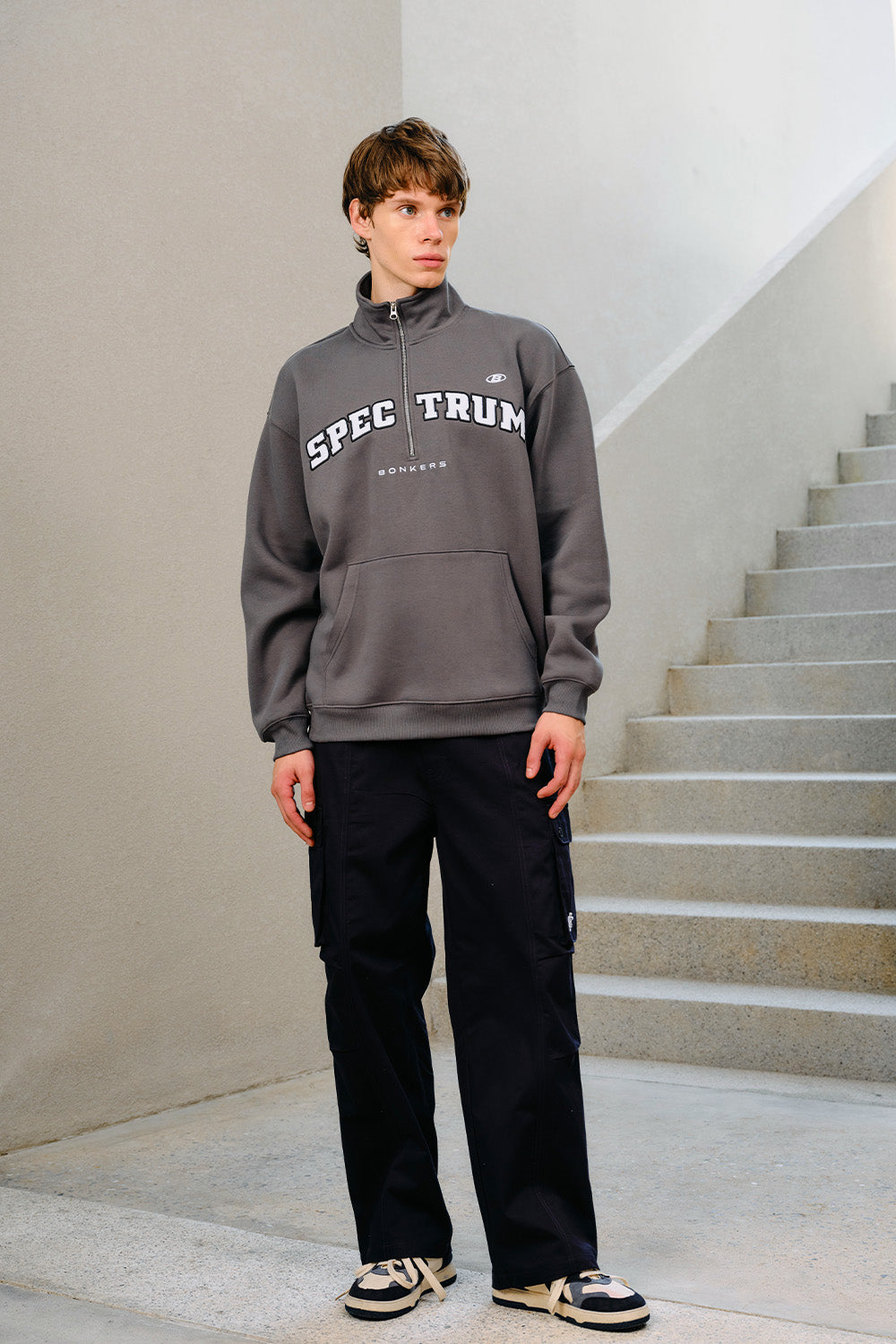 Grey Spectrum Pullover - BonkersCorner