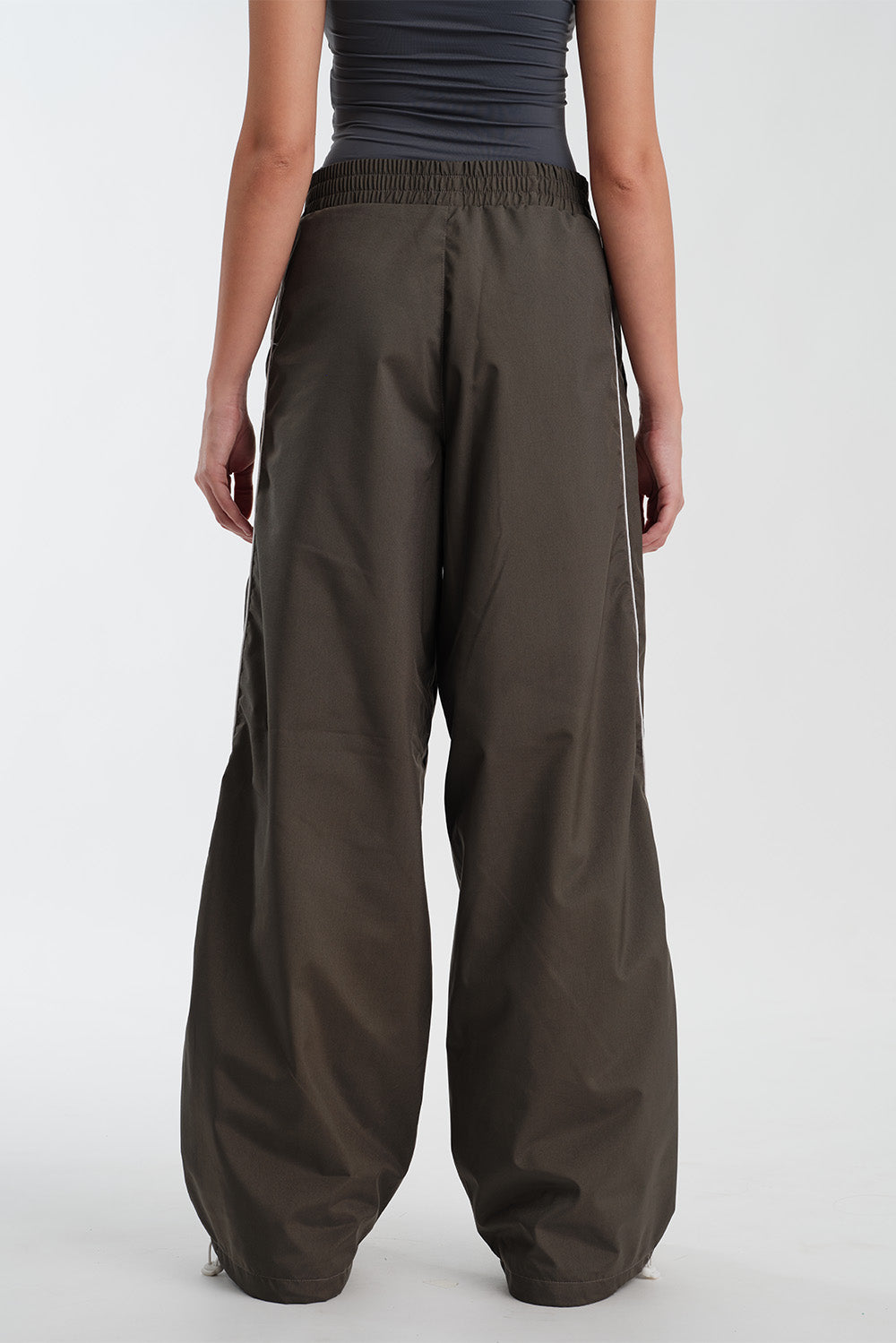 Grey Sporty Deconstructed Loose Pants - BonkersCorner