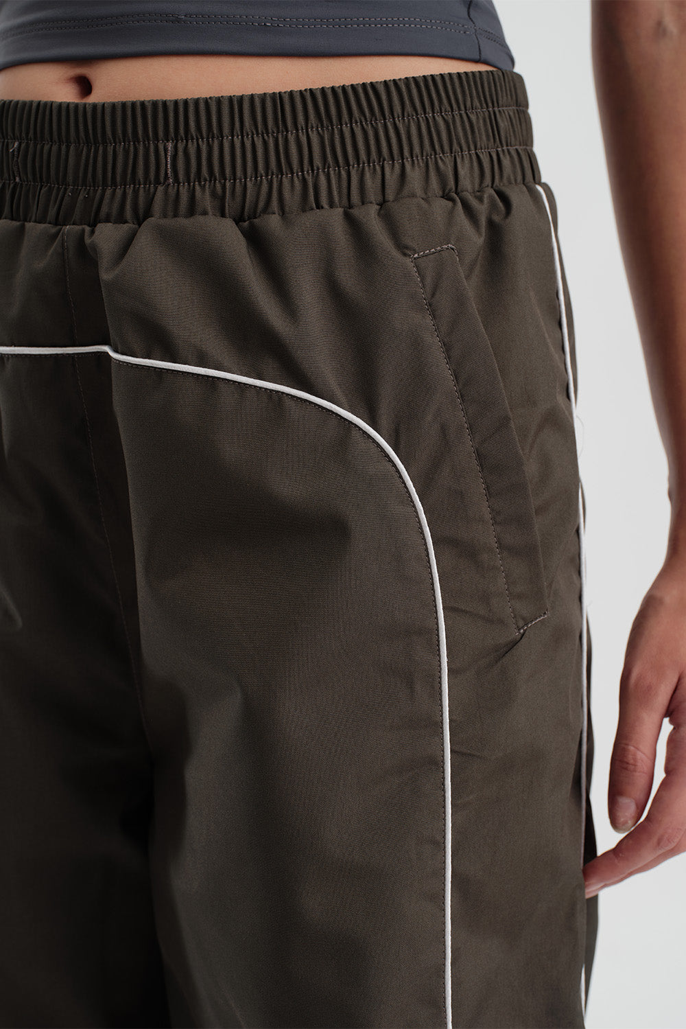 Grey Sporty Deconstructed Loose Pants - BonkersCorner