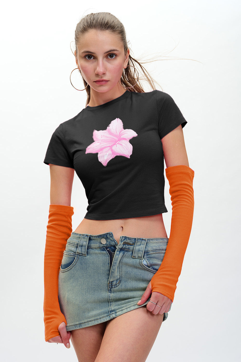 Ribbed Orange Gloves - BonkersCorner