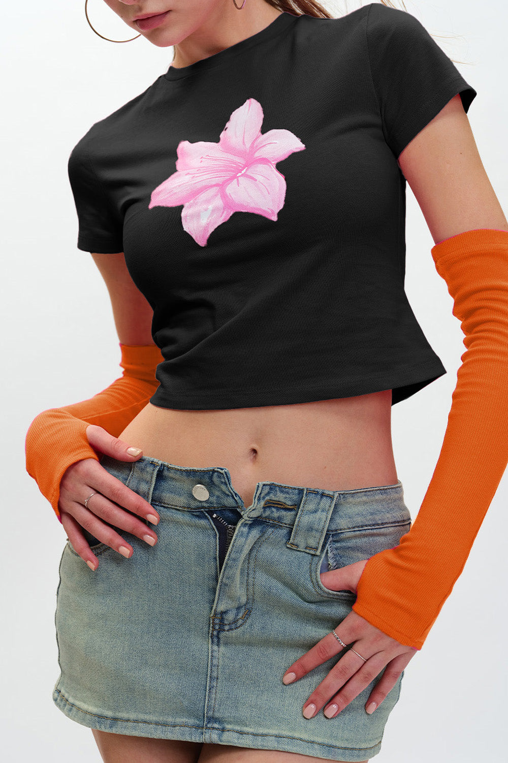 Ribbed Orange Gloves - BonkersCorner
