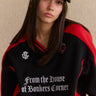 Black Athletic V-Neck Sweatshirt - BonkersCorner