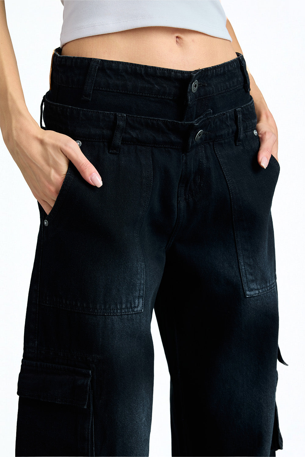 Heavy Fade Black Cargo - BonkersCorner