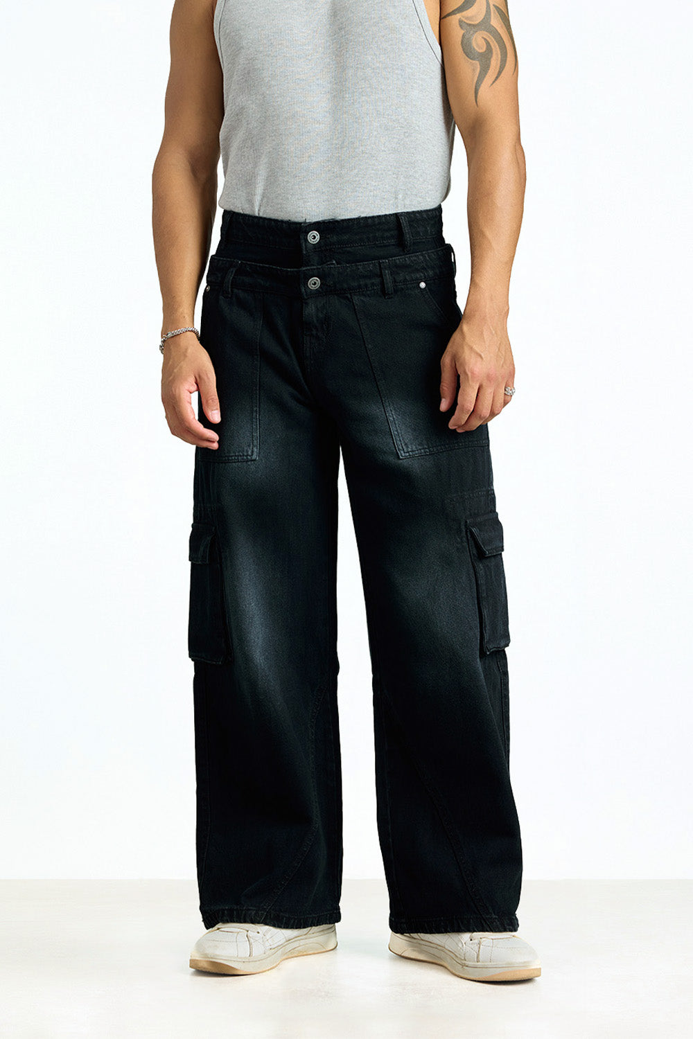 Heavy Fade Black Cargo - BonkersCorner