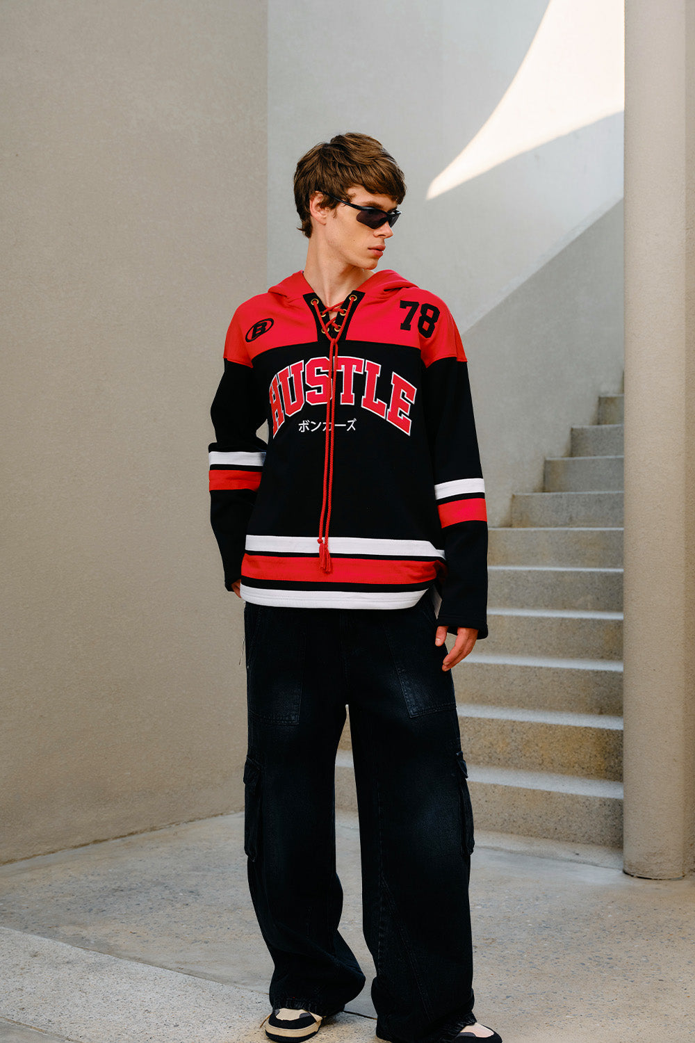 Hustle Red Sweatshirt