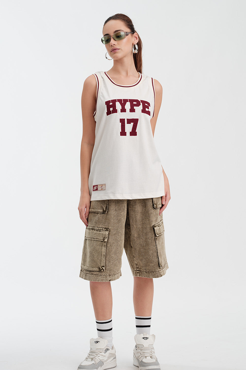 Hype 17 White Tank - BonkersCorner