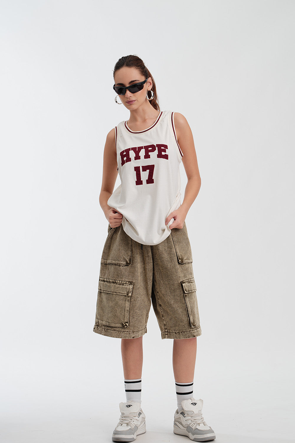 Hype 17 White Tank - BonkersCorner