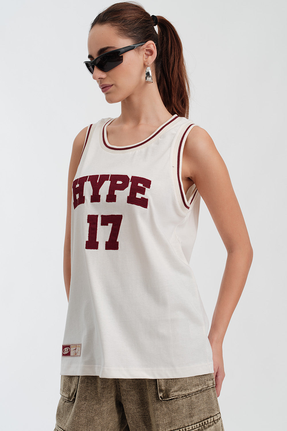 Hype 17 White Tank - BonkersCorner