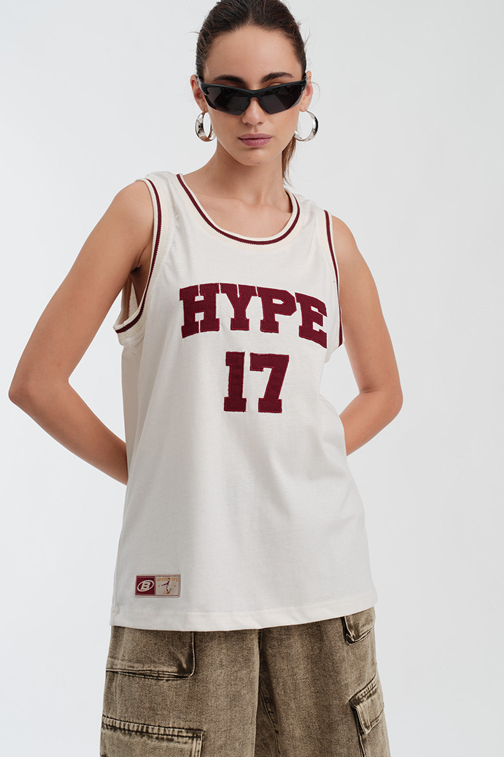 Hype 17 White Tank - BonkersCorner