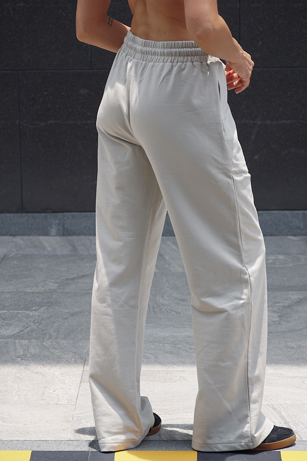 Idle Ivory Flared Joggers - BonkersCorner