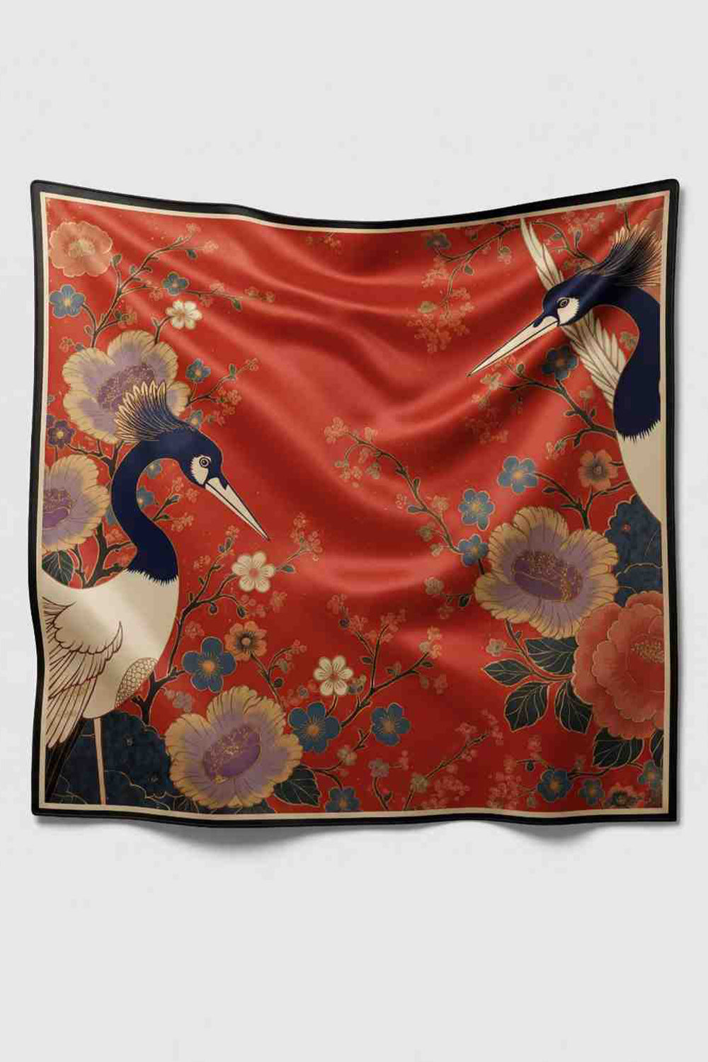 Imperial Crane Scarf