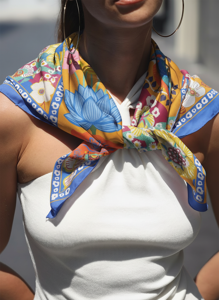 Island Bloom Scarf - BonkersCorner