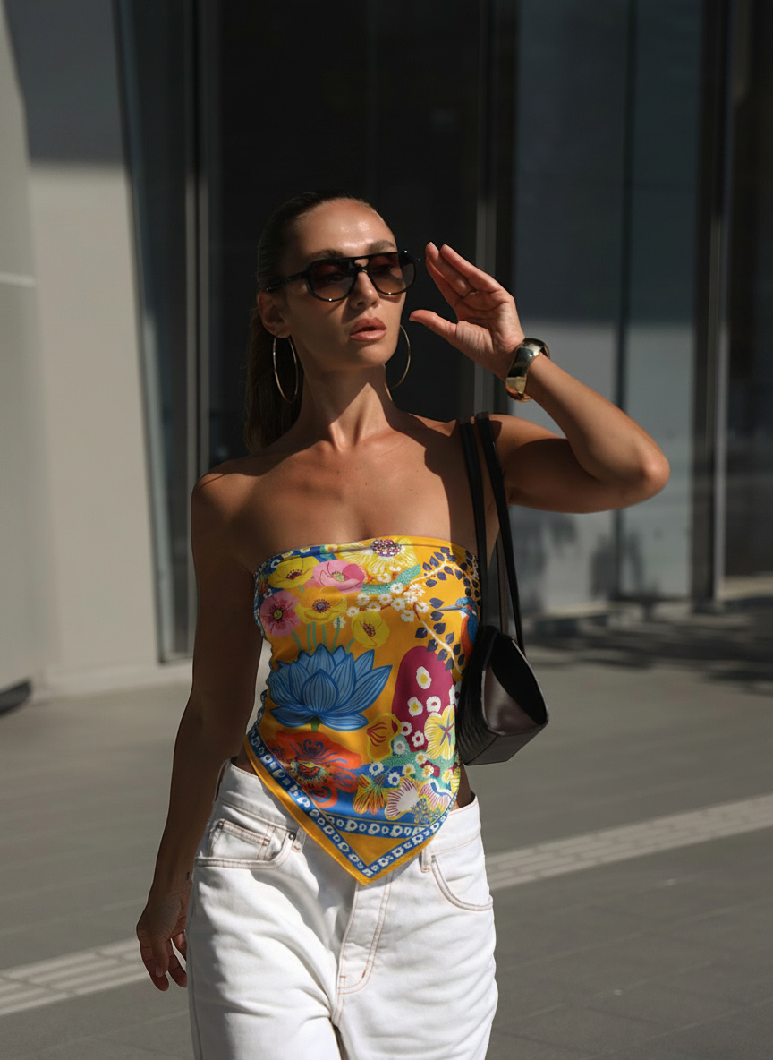 Island Bloom Scarf - BonkersCorner
