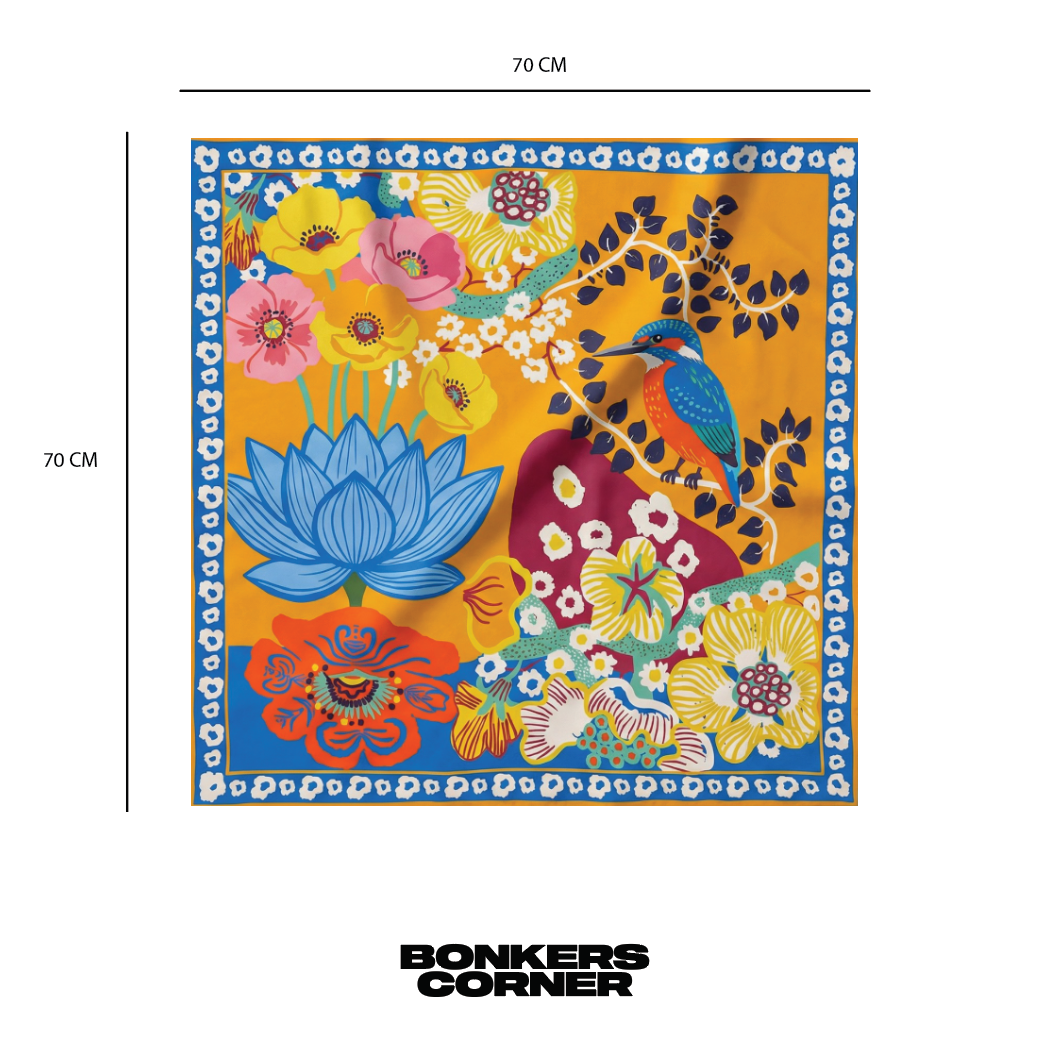 Island Bloom Scarf - BonkersCorner