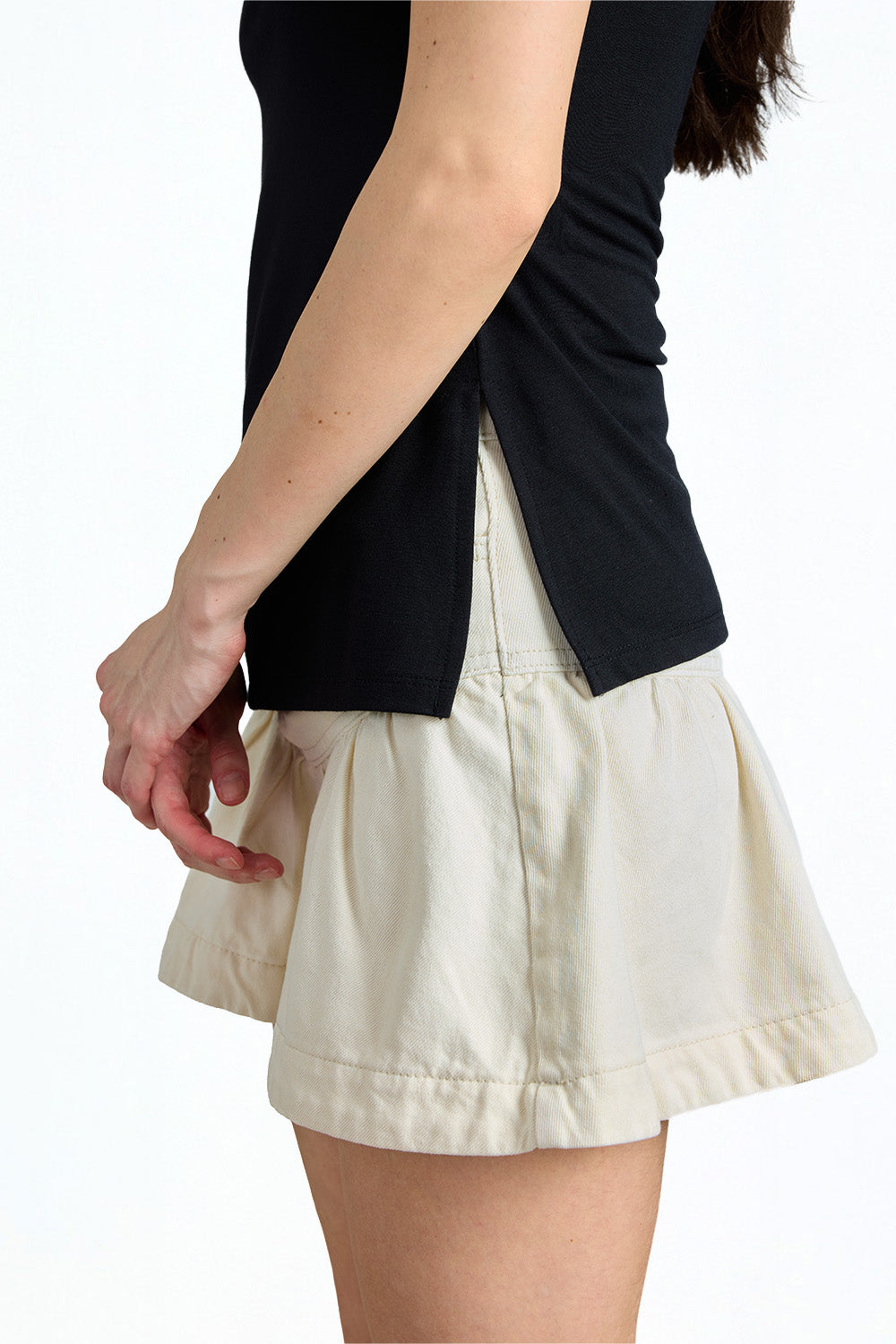 Jet Black Longline Tube Top - BonkersCorner