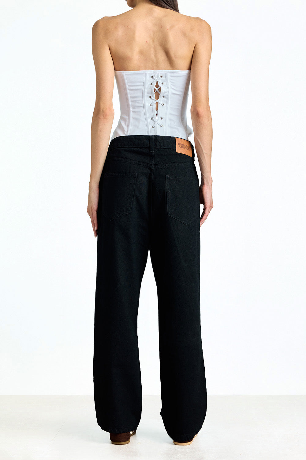 Jet Black Relaxed Fit Jeans - BonkersCorner