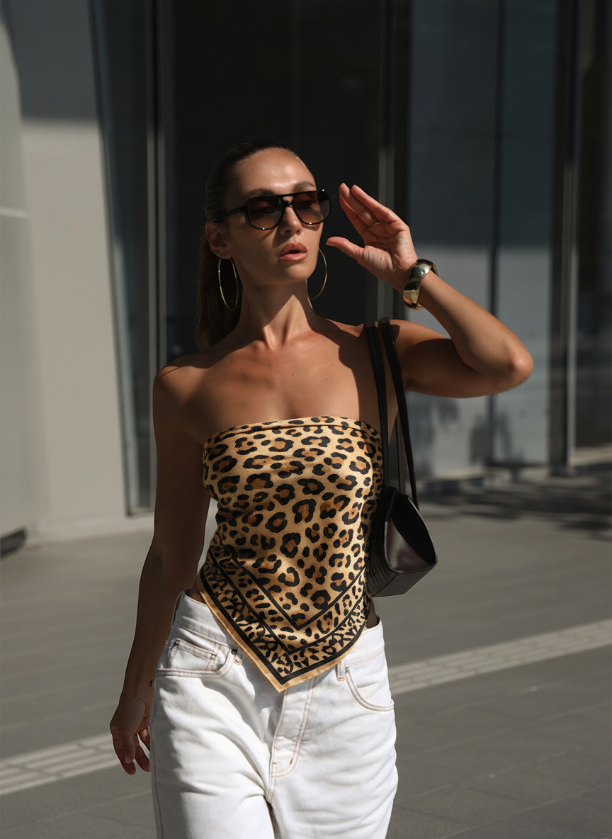 Leopard Print Scarf - BonkersCorner